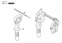 Bosch 3 603 A74 070 AdvabcedImpact 900 Percussion Drill 230 V / GB Spare Parts AdvabcedImpact900
